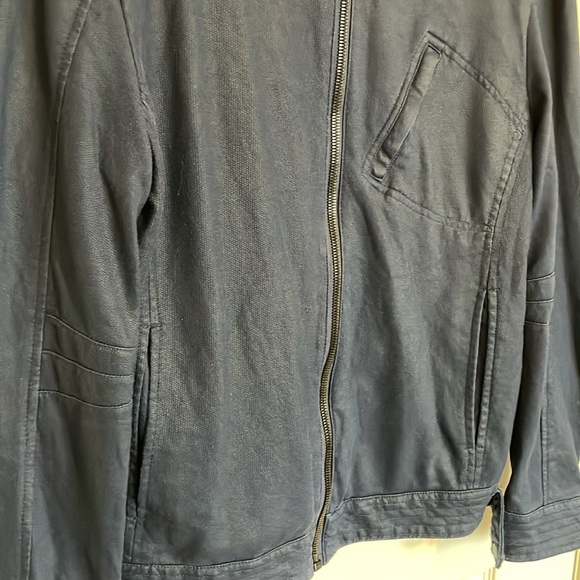 💕2 for $29 💕 | ZARA Man | Navy Blue Bomber Jacket | L - Picture 3 of 4